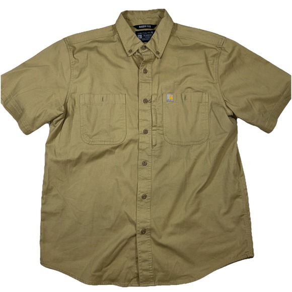 Carhartt Rugged Flex Relaxed Fit Men's Large Short Sleeve Button Up LOT OF 3 - Picture 12 of 14
